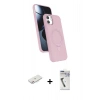MARSİLYAN™- iPhone 11 Kılıf İz Işık Koleksiyonu - Şeffaf Uv Polymer Nano Ekran Koruyucu + Renkli Kamera Lens Koruma Cam - PE