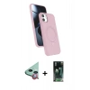 MARSİLYAN™- iPhone 11 Kılıf İz Işık Koleksiyonu - Siyah 360 Mat Full Body Arka Koruyucu + Raze Metal Kamera Lens - KI