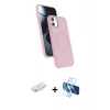 MARSİLYAN™- iPhone 11 Kılıf İz Işık Koleksiyonu - Siyah 3D Antistatik Cam Ekran Koruyucu + Renkli Kamera Lens Koruma Cam - SI