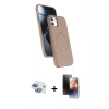 MARSİLYAN™- iPhone 11 Kılıf İz Işık Koleksiyonu - Siyah 3D Antistatik Mat Seramik Nano Ekran Koruyucu + Pers Alüminyum Kamera Lens - GI