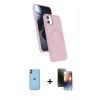 MARSİLYAN™- iPhone 11 Kılıf İz Işık Koleksiyonu - Siyah 3D Antistatik Mat Seramik Nano Ekran Koruyucu + Neon Fosforlu Kamera Lens - TU