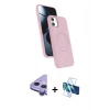 MARSİLYAN™- iPhone 11 Kılıf İz Işık Koleksiyonu - Siyah 3D Antistatik Seramik Nano Ekran Koruyucu + Raze Metal Kamera Lens - MR