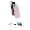 MARSİLYAN™- iPhone 11 Kılıf İz Işık Koleksiyonu - Siyah 3D Antistatik Seramik Nano Ekran Koruyucu + Renkli Kamera Lens Koruma Cam - PE