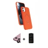 MARSİLYAN™- iPhone 11 Kılıf İz Işık Koleksiyonu - Siyah 6D Antistatik Mat Seramik Hayalet Nano Ekran Koruyucu + Raze Metal Kamera Lens - SH
