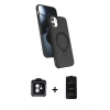 MARSİLYAN™- iPhone 11 Kılıf İz Işık Koleksiyonu - Siyah 6D Antistatik Mat Seramik Hayalet Nano Ekran Koruyucu + PVD Metal Kamera Lens - MI