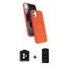 MARSİLYAN™- iPhone 11 Kılıf İz Işık Koleksiyonu - Siyah 6D Antistatik Mat Seramik Hayalet Nano Ekran Koruyucu + PVD Metal Kamera Lens - TU
