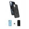 MARSİLYAN™- iPhone 11 Kılıf İz Işık Koleksiyonu - Siyah 6D Antistatik Mat Seramik Hayalet Nano Ekran Koruyucu + Neon Fosforlu Kamera Lens - YL