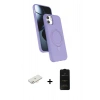 MARSİLYAN™- iPhone 11 Kılıf İz Işık Koleksiyonu - Siyah 6D Antistatik Mat Seramik Hayalet Nano Ekran Koruyucu + Renkli Kamera Lens Koruma Cam - YL