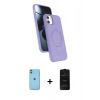 MARSİLYAN™- iPhone 11 Kılıf İz Işık Koleksiyonu - Siyah 6D Antistatik Mat Seramik Hayalet Nano Ekran Koruyucu + Neon Fosforlu Kamera Lens - YL