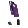 MARSİLYAN™- iPhone 11 Kılıf İz Işık Koleksiyonu - Siyah 6D Antistatik Mat Seramik Hayalet Nano Ekran Koruyucu + Kamera Lens Koruma Cam - SF