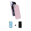 MARSİLYAN™- iPhone 11 Kılıf İz Işık Koleksiyonu - Siyah 6D Antistatik Mat Seramik Hayalet Nano Ekran Koruyucu + Neon Fosforlu Kamera Lens - YL