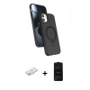 MARSİLYAN™- iPhone 11 Kılıf İz Işık Koleksiyonu - Siyah 6D Antistatik Mat Seramik Hayalet Nano Ekran Koruyucu + Renkli Kamera Lens Koruma Cam - YL