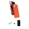 MARSİLYAN™- iPhone 11 Kılıf İz Işık Koleksiyonu - Siyah 6D Antistatik Mat Seramik Hayalet Nano Ekran Koruyucu + Renkli Kamera Lens Koruma Cam - SI