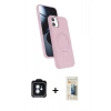MARSİLYAN™- iPhone 11 Kılıf İz Işık Koleksiyonu - Siyah 6D Mat Seramik Hayalet Nano Ekran Koruyucu + PVD Metal Kamera Lens - MI
