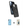 MARSİLYAN™- iPhone 11 Kılıf İz Işık Koleksiyonu - Siyah 6D Mat Seramik Hayalet Nano Ekran Koruyucu + Neon Fosforlu Kamera Lens - TU