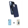 MARSİLYAN™- iPhone 11 Kılıf İz Işık Koleksiyonu - Siyah 6D Mat Seramik Hayalet Nano Ekran Koruyucu + Neon Fosforlu Kamera Lens - TU