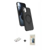 MARSİLYAN™- iPhone 11 Kılıf İz Işık Koleksiyonu - Siyah 6D Mat Seramik Hayalet Nano Ekran Koruyucu + Renkli Kamera Lens Koruma Cam - PE
