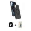MARSİLYAN™- iPhone 11 Kılıf İz Işık Koleksiyonu - Siyah 6D Mat Seramik Hayalet Nano Ekran Koruyucu + PVD Metal Kamera Lens - SH