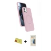 MARSİLYAN™- iPhone 11 Kılıf İz Işık Koleksiyonu - Siyah 6D Mat Seramik Hayalet Nano Ekran Koruyucu + Rainbow Kamera Lens Koruma Cam - KI