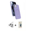 MARSİLYAN™- iPhone 11 Kılıf İz Işık Koleksiyonu - Siyah 6D Mat Seramik Hayalet Nano Ekran Koruyucu + Raze Metal Kamera Lens - GS