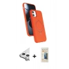 MARSİLYAN™- iPhone 11 Kılıf İz Işık Koleksiyonu - Siyah 6D Mat Seramik Hayalet Nano Ekran Koruyucu + Raze Metal Kamera Lens - GS