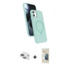 MARSİLYAN™- iPhone 11 Kılıf İz Işık Koleksiyonu - Siyah 6D Mat Seramik Hayalet Nano Ekran Koruyucu + Pers Alüminyum Kamera Lens - YL