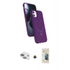 MARSİLYAN™- iPhone 11 Kılıf İz Işık Koleksiyonu - Siyah 6D Mat Seramik Hayalet Nano Ekran Koruyucu + Pers Alüminyum Kamera Lens - YL