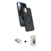MARSİLYAN™- iPhone 11 Kılıf İz Işık Koleksiyonu - Siyah 6D Mat Seramik Hayalet Nano Ekran Koruyucu + Pers Alüminyum Kamera Lens - YL