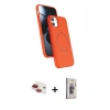 MARSİLYAN™- iPhone 11 Kılıf İz Işık Koleksiyonu - Siyah Bilvis 3D Cam Ekran Koruyucu + Pers Alüminyum Kamera Lens - KI