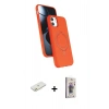 MARSİLYAN™- iPhone 11 Kılıf İz Işık Koleksiyonu - Siyah Bilvis 3D Cam Ekran Koruyucu + Renkli Kamera Lens Koruma Cam - TU