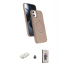 MARSİLYAN™- iPhone 11 Kılıf İz Işık Koleksiyonu - Siyah Bilvis 3D Cam Ekran Koruyucu + Renkli Kamera Lens Koruma Cam - SI