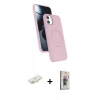 MARSİLYAN™- iPhone 11 Kılıf İz Işık Koleksiyonu - Siyah Bilvis 3D Cam Ekran Koruyucu + Renkli Kamera Lens Koruma Cam - SI