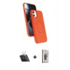MARSİLYAN™- iPhone 11 Kılıf İz Işık Koleksiyonu - Siyah Bilvis 3D Cam Ekran Koruyucu + Kamera Lens Koruma Cam - SF