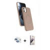 MARSİLYAN™- iPhone 11 Kılıf İz Işık Koleksiyonu - Siyah Bilvis 3D Mat Cam Ekran Koruyucu + Pers Alüminyum Kamera Lens - GI