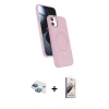 MARSİLYAN™- iPhone 11 Kılıf İz Işık Koleksiyonu - Siyah Bilvis 3D Mat Cam Ekran Koruyucu + Pers Alüminyum Kamera Lens - GI