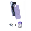 MARSİLYAN™- iPhone 11 Kılıf İz Işık Koleksiyonu - Siyah Bilvis 5in1 3D Magic Cam Ekran Koruyucu + Pers Alüminyum Kamera Lens - GI