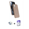 MARSİLYAN™- iPhone 11 Kılıf İz Işık Koleksiyonu - Siyah Bilvis 5in1 3D Magic Cam Ekran Koruyucu + Pers Alüminyum Kamera Lens - GI