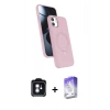 MARSİLYAN™- iPhone 11 Kılıf İz Işık Koleksiyonu - Siyah Bilvis 5in1 3D Magic Cam Ekran Koruyucu + PVD Metal Kamera Lens - MI