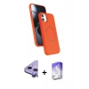 MARSİLYAN™- iPhone 11 Kılıf İz Işık Koleksiyonu - Siyah Bilvis 5in1 3D Magic Cam Ekran Koruyucu + Raze Metal Kamera Lens - MR