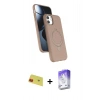 MARSİLYAN™- iPhone 11 Kılıf İz Işık Koleksiyonu - Siyah Bilvis 5in1 3D Magic Cam Ekran Koruyucu + Rainbow Kamera Lens Koruma Cam - KI