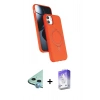 MARSİLYAN™- iPhone 11 Kılıf İz Işık Koleksiyonu - Siyah Bilvis 5in1 3D Magic Cam Ekran Koruyucu + Raze Metal Kamera Lens - MI