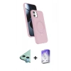 MARSİLYAN™- iPhone 11 Kılıf İz Işık Koleksiyonu - Siyah Bilvis 5in1 3D Magic Cam Ekran Koruyucu + Raze Metal Kamera Lens - MI