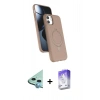 MARSİLYAN™- iPhone 11 Kılıf İz Işık Koleksiyonu - Siyah Bilvis 5in1 3D Magic Cam Ekran Koruyucu + Raze Metal Kamera Lens - MI