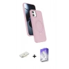 MARSİLYAN™- iPhone 11 Kılıf İz Işık Koleksiyonu - Siyah Bilvis 5in1 3D Magic Cam Ekran Koruyucu + Renkli Kamera Lens Koruma Cam - SI