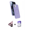 MARSİLYAN™- iPhone 11 Kılıf İz Işık Koleksiyonu - Siyah Bilvis 5in1 3D Magic Cam Ekran Koruyucu + Raze Metal Kamera Lens - SH