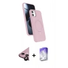 MARSİLYAN™- iPhone 11 Kılıf İz Işık Koleksiyonu - Siyah Bilvis 5in1 3D Magic Cam Ekran Koruyucu + Raze Metal Kamera Lens - SH