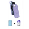 MARSİLYAN™- iPhone 11 Kılıf İz Işık Koleksiyonu - Siyah Bilvis 5in1 3D Magic Cam Ekran Koruyucu + Neon Fosforlu Kamera Lens - TU