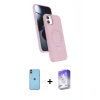 MARSİLYAN™- iPhone 11 Kılıf İz Işık Koleksiyonu - Siyah Bilvis 5in1 3D Magic Cam Ekran Koruyucu + Neon Fosforlu Kamera Lens - TU