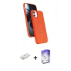 MARSİLYAN™- iPhone 11 Kılıf İz Işık Koleksiyonu - Siyah Bilvis 5in1 3D Magic Cam Ekran Koruyucu + Renkli Kamera Lens Koruma Cam - YL