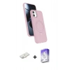 MARSİLYAN™- iPhone 11 Kılıf İz Işık Koleksiyonu - Siyah Bilvis 5in1 3D Magic Cam Ekran Koruyucu + Renkli Kamera Lens Koruma Cam - YL